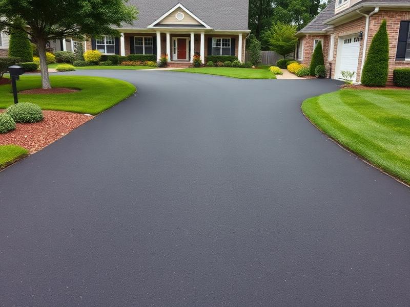 Resurfaced 2,400 sq ft driveway